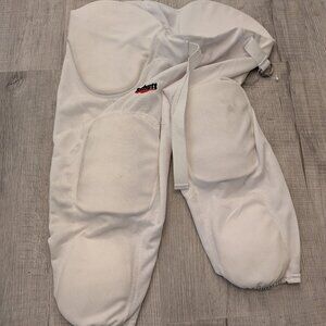 Schutt Adult Integrated Football Pants Pads  Pull-On White Size XL